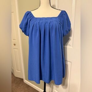 Umgee Blue Pleated Dress